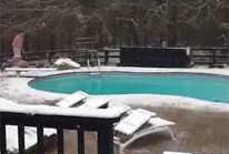 Forsyth County Man Jumps Into Snowy Pool