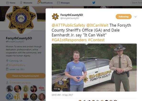 Sheriff's office Twitter campaign