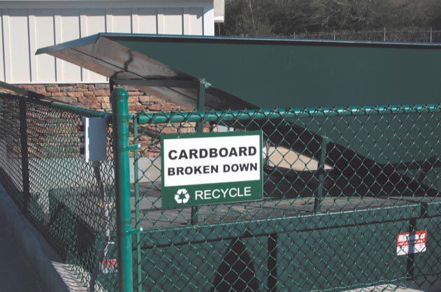 Center recycling area