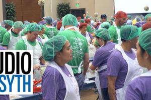 Studio Forsyth: The  United Way of Forsyth boxes 130,000 meals for those in need during their annual "Day of Caring"