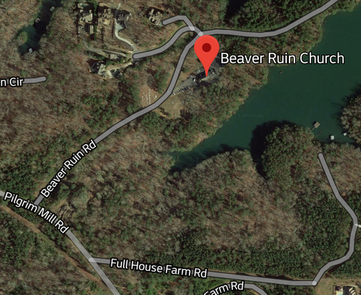 Beaver Ruin Road off Pilgrim Mill Road